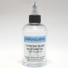 MicroLubrol 200 Fluid Pure Silicone Lubricant Oil PDMS 12500 cst centistokes 4oz