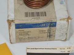 JOHNSON CONTROLS P70AB-12E / P70AB12E MICRO-SET PRESSURE CONTROL 4E039