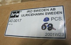 LOT OF 90 IRO SWEDEN THREAD TEXTILE GUIDE 40.0017 400017 2001W23 NEW