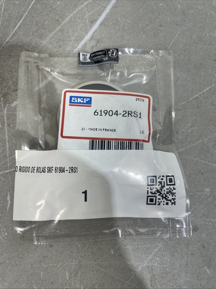 1 NEW SKF 61904-2RS1 DEEP GROOVE BALL BEARING NNB