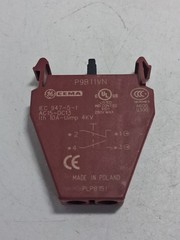 GENERAL ELECTRIC P9B11VN CONTACT BLOCK 1NO/1NC 10A 600VAC