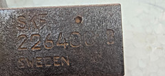 226400B OIL INJECTOR USED DAMAGE incomplete 2 PART MISSING SKF SWEDEN 226400 B