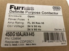 Lot of 12 Furnas Definite Purpose Contactor 24V 50HZ 24V 60HZ 45DG10AJAX445 NEW