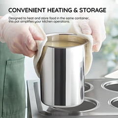 OCS Parts 3-Pack 2 Quart Bain Marie Pot | 6-3/4″ x 4-3/8″ Stainless Steel Pot