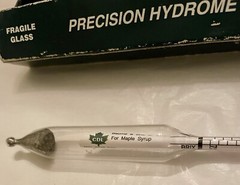 PRECISION HYDROMETER Made in USA MAPLE SYRUP HYDROMETER 25/40 Baume & 45/75