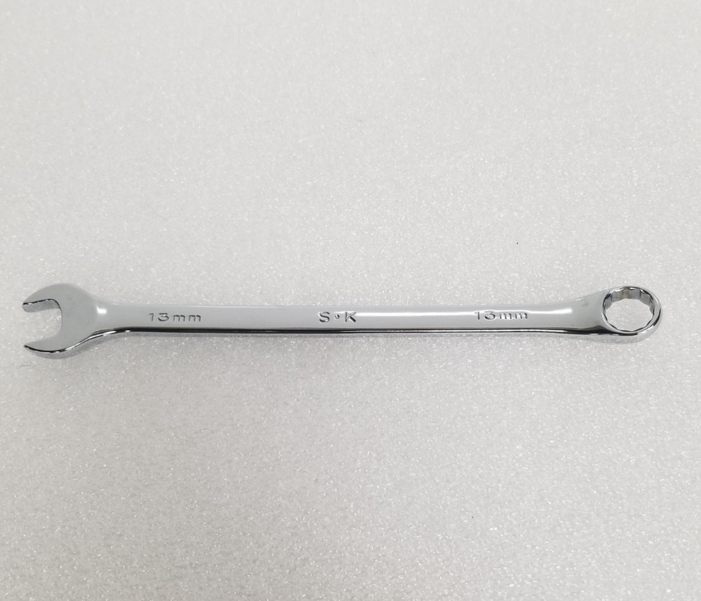 S-K 88513 Combination Wrench 12-Point SuperKrome Finish Size-13mm Made in USA