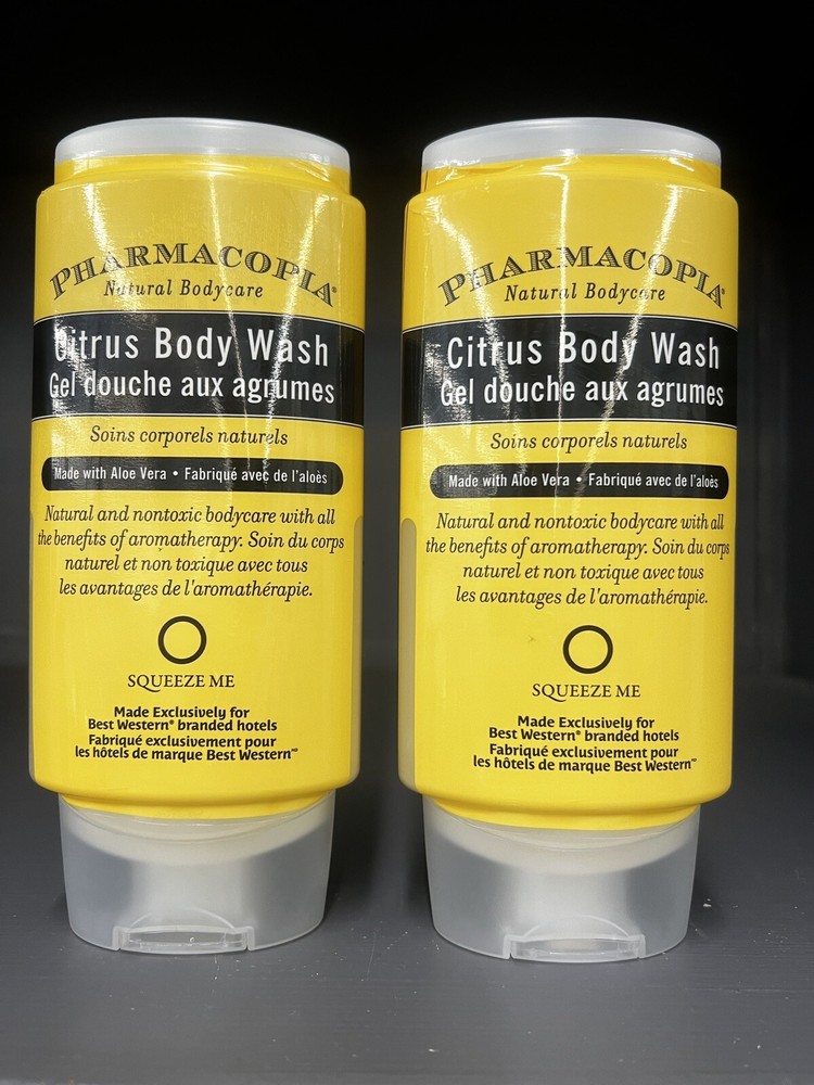 2 Bottles Pharmacopia Citrus Body Wash ~ 12.17 Fl oz Each