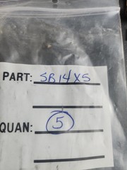 Brass Baffles Plug Part #SB14X5 BAG OF 5 MADE IN USA