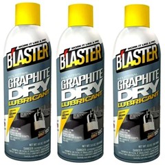 Blaster Corp 8-GS, B’LASTER Industrial Graphite Dry Lubricant 5.5 oz, Pack Of 3