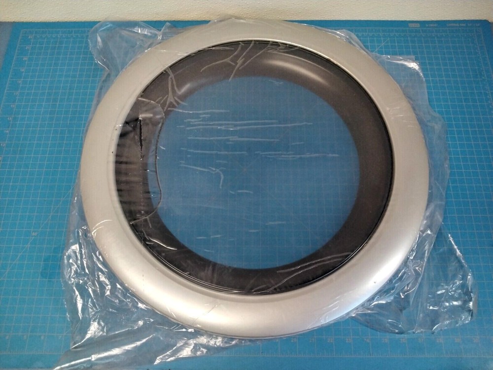 Whirlpool Front Load Washer Outer Door Frame, Silver W10260301