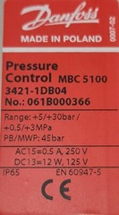 DANFOSS MBC5100 PRESSURE CONTROL SWITCH 5.00 BAR – 30.00 BAR 061B000366