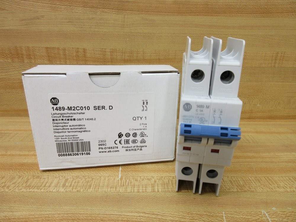 Allen Bradley 1489-M2C010 Circuit Breaker 10 AMP Series D