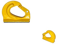 8 Ton Weld On Bucket Hook Forged Latch Alloy Steel 16,000 lbs Heavy Duty Tractor