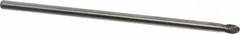 Made in USA 1/4″ Cut Diam, 1/4″ Shank Diam, Carbide Double Cut Oval Burr Radi…