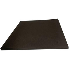 Cross Linked Polyethylene Foam Sheet, Black, 4 Lbs/Cu. Ft., 3/8 in Thick X 48 in