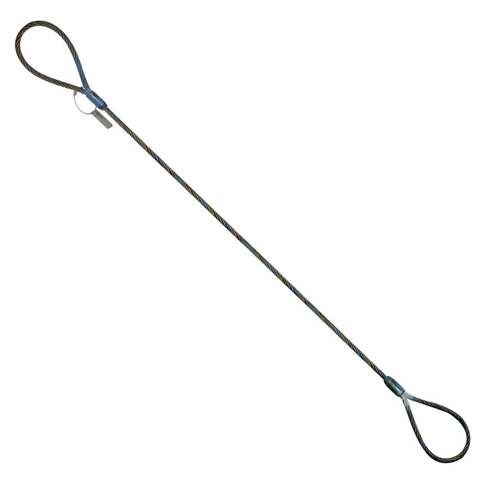 Wire Rope Choker Sling 3/8 x 8′ Steel Core Tagged Certified Crane Rigging