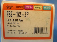 SPORLAN FSE-1/2-ZP 1/4 X 1/2 SAE FLARE THERMOSTATIC EXPANSION VALVE, 109336