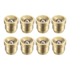 Brass Push Button Flange Grease Oil Cup 4mm for Lubrication System 8Pcs