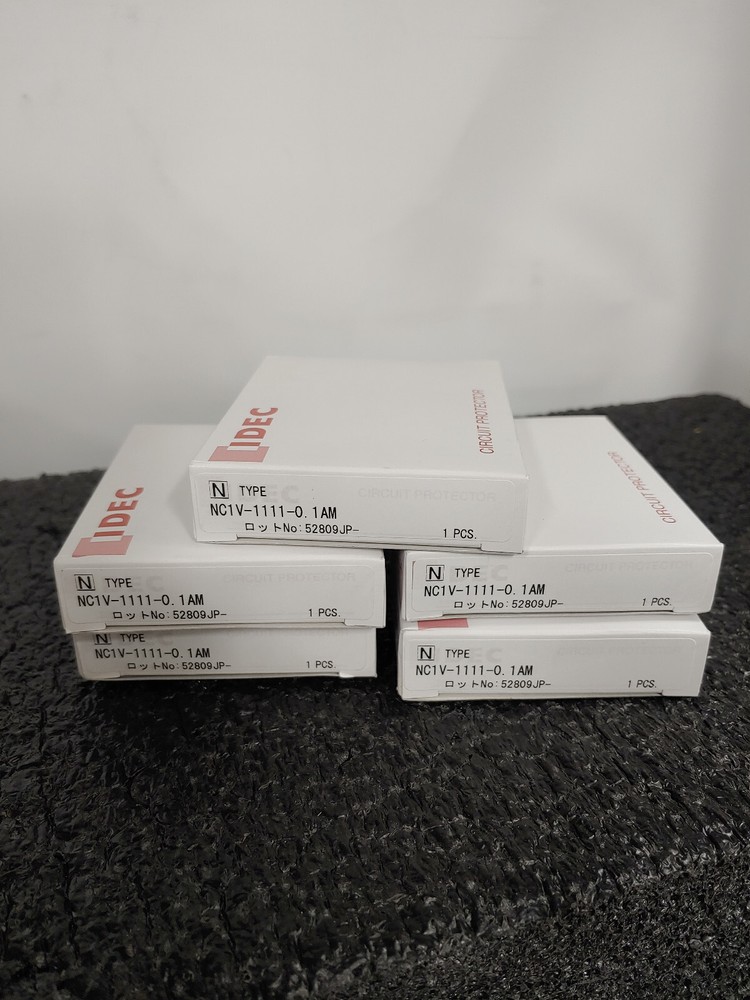 Lot of 5 IDEC NC1V-1111-0.1AM NC1V Series 1 Pole 0.1A Circuit Protector