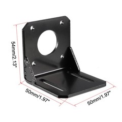 L-Shaped Mounting Bracket Alloy Steel for 42mm NEMA17 Stepper Motors