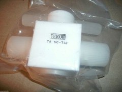 TEQCOM TA SC-712 VIRGIN PTFE STOPCOCK 1/2 FLARE PORTS 1/2 ORIFICE