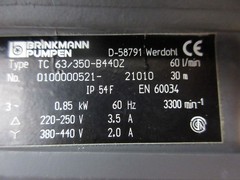 BRINKMANN PUMPEN COOLANT PUMP TC 63/350-B440Z
