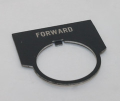 Round “FORWARD” Legend Plate
