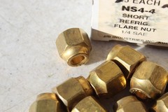 15 LOT JB Industries NS4-4 Short Refrigeration Nut 1/4 in Nominal Flare 3000 psi