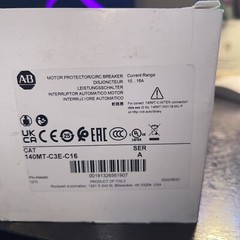 ALLEN BRADLEY. 140MT-C3E-C16—–MANUAL MOTOR STARTER 10-16 AMPS