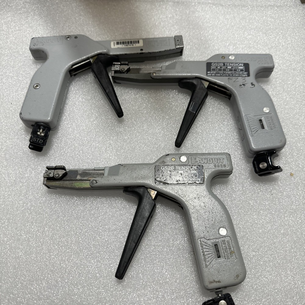 3 Panduit GS2B Cable Tie Guns. All Are On Need Of Repair.