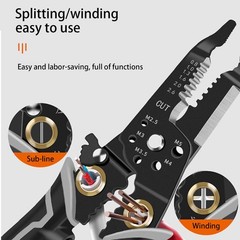 Electrical Wire Stripping Tool Multipurpose Crimper Pliers Insulated Wire Cutter