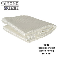 Fiberglass Woven Roving 18oz x 50″ x 15 ft. (5 yd. Long) for Boat & Pool Repair