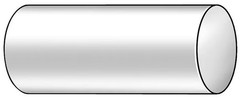 Zoro Select CURD00809 Rod, Copper, 110, 1 Dia x 1 Ft L