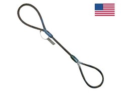 Wire Rope Choker Sling 3/8 x 8′ Steel Core Tagged Certified Crane Rigging