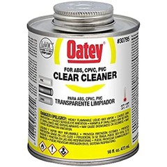 Oatey 30795 Clear Cleaner, 16 oz