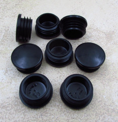 QTY 8 Plastic 1-1/4″ Inch OD, 10-14 Gauge Round Tube End Cap Insert Plug Glide