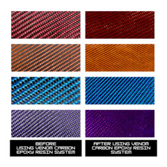 50″ Purple Carbon Fiber Color Hybrid Cloth (3k, 5.7oz, 50″ x 36″)