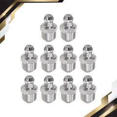 Stainless Steel Straight Grease Fitting 1/8-28″ Thread Hydraulic Grease 10Pcs