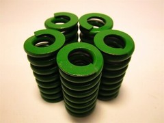 (5) Raymond 106610 Extra Heavy Duty Alloy Steel Green Die Springs 1.25 x 2-1/2″
