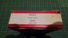 BRIGGS & STRATTON 805267 AIR CLEANER PRE-FILTER ASSEMBLY, 8939, NIB, N.O.S