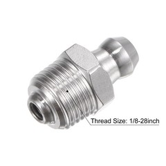 Stainless Steel Straight Grease Fitting 1/8-28″ Thread Hydraulic Grease 10Pcs