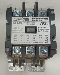 1 USED MARS 780 61445 24VAC DEFINITE PURPOSE CONTACTOR ***MAKE OFFER***