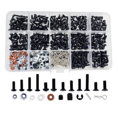 500pcs RC Screws Kit,RC Screws for Traxxas Arrma Axial Redcat HPS SCX10 1/8 1…