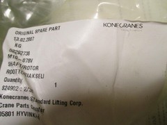 Konecranes M10-078V Shaft/Rotor