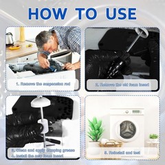 Washing Machine Damping Grease 3.5 Oz (100g) with 16 Foam Inserts for Suspension