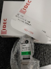 Lot of 5 IDEC NC1V-1111-0.1AM NC1V Series 1 Pole 0.1A Circuit Protector