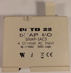1 USED OPTO 22 SNAP-IAC5 4 CHANNEL AC INPUT UNB ***MAKE OFFER***