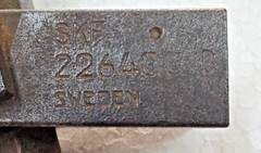 226400B OIL INJECTOR USED DAMAGE incomplete 2 PART MISSING SKF SWEDEN 226400 B