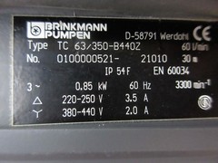 BRINKMANN PUMPEN COOLANT PUMP TC 63/350-B440Z