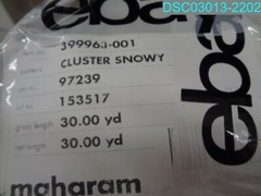 HAS A CUT SEE PHOTO 4 Maharam Cluster Snowy 97239 30.00YD ROLL